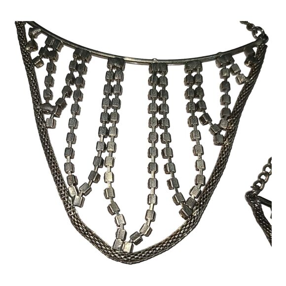 Vintage Aurora Borealis Rhinestone Chandelier Earrings 5"‎ - Picture 10 of 13